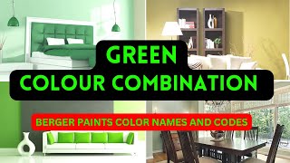 Top 10 Shades of Green  Green color combination for bedroom  berger paints colour combination [upl. by O'Kelly]