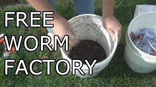 How to build a FREE Worm Factory for Vermicomposting [upl. by Catriona]