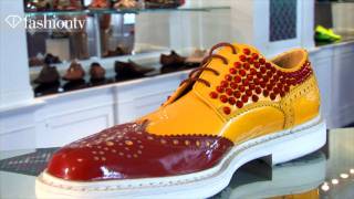 Cesare Paciotti Shoe Presentation  Milan Mens Fashion Week Spring 2012  FashionTV  FTVcom [upl. by Zeidman]