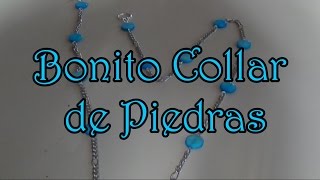 Bonito collar de piedrasbisuteria paso a paso [upl. by Nihs814]