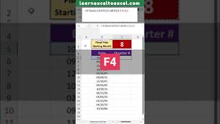 How to Convert Date to Fiscal Year Quarter in Excel using LET Function in Excel Formula [upl. by Anitac670]