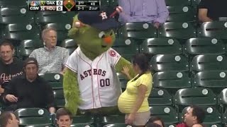 MLB Funniest Mascot and Fan Interactions [upl. by Anivlac723]