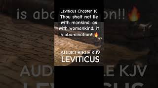 Thou shalt not lie with mankind as with womankind it is abomination Shorts Leviticus bible [upl. by Dynah]