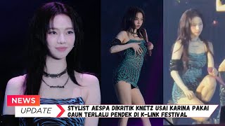 Stylist Aespa Dikritik Netizen Korea Usai Karina Pakai Gaun Terlalu Pendek Di KLink Festival 2024 [upl. by Anele]