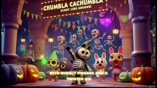 quotChumbala Cachumbala Skeleton Dance Trick or Groovequot Nursery Kids Song [upl. by Sillsby]