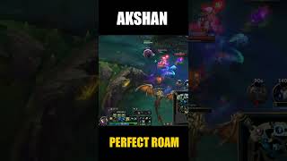 Akshan mid Perfect roam leagueoflegends league leagueoflegendclips leagueoflegendsmontage lol [upl. by Eyr]