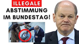 Abstimmung im Bundestag Illegale Stimmkarten aufgeflogen [upl. by Aramo606]