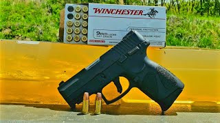 Winchester 9mm 147gr JHP Ballistic Gelatin Test amp Review [upl. by Bartolome]