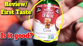 SweetLeaf Sweet Drops Cola Flavor Stevia review [upl. by Neerihs]