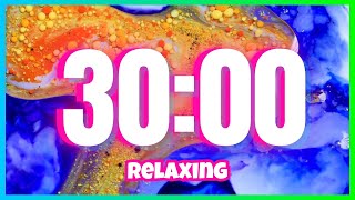 30 Minute TIMER With Cozy Relaxing Music CALMCLASSROOMPAINT [upl. by Arthur871]