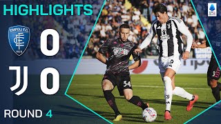 EMPOLIJUVENTUS 00  HIGHLIGHTS  Bianconeri held by sturdy Tuscans  Serie A 202425 [upl. by Christos87]