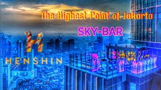 Luxury SkyBar  The TALLEST Restaurant Rooftop Jakarta  69th Floor  Amazing Panoramic City Views [upl. by Limak]