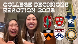 2023 COLLEGE DECISION REACTIONS Stanford Harvard Yale Princeton U Penn Berkeley amp More [upl. by Delmer]