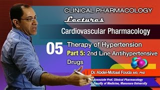 Cardiovascular Pharmacology Ar  05  2nd line antihypertensive drugs [upl. by Ardena]