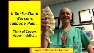 SittoStand Worsens Coccyx Pain Tailbone Pain with Tailbone Hypermobility [upl. by Troy]