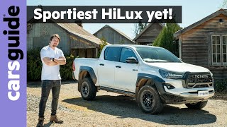 2024 Toyota HiLux review GR Sport  Tough new 4WD dualcab ute  pickup targets Ford Ranger Raptor [upl. by Ysdnil]