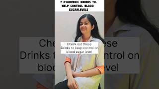 Ayurvedic Drink to Control Blood Sugar  shorts [upl. by Worrell]