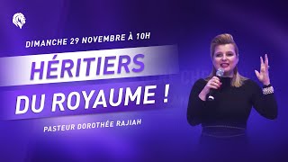 CULTE LIVE  Pasteur Dorothée Rajiah  Héritiers du Royaume [upl. by Blinny]