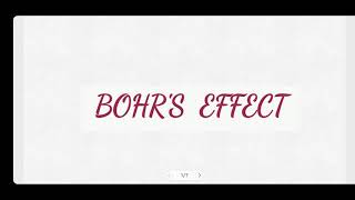 Bohr Effect [upl. by Henrik]