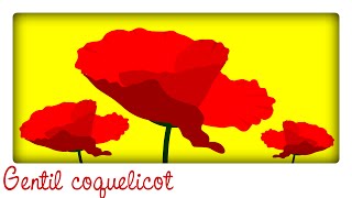 Gentil coquelicot ♫ Comptine version disco  Comptines maternelles pour bébé en français [upl. by Geddes]