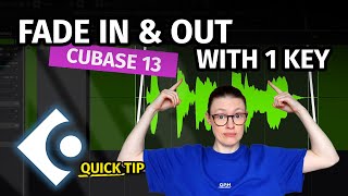 HOW TO CREATE A FADE IN amp OUT WITH JUST ONE KEY  Quick Tip Cubase 13 [upl. by Nonnaehr]