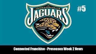 PS4 Madden 25 Jaguars Connected Franchise  Preseason Week 2 News HD 1080P [upl. by Eelyme]