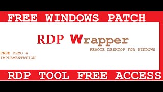 RDP Wrapper TooL is IT SAFE  🔥 Windows Patch  Remotely Connect Pc to Pc [upl. by Zeena]