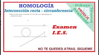 Homología EXAMEN IES 3 PUNTOS DE INTERSECCIÓN DE UNA RECTA CON UNA CIRCUNFERENCIA [upl. by Olivie]