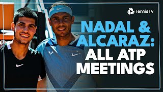 Rafael Nadal amp Carlos Alcaraz All Three ATP Meetings [upl. by Ailehs]