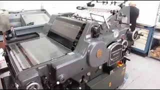 heidelberg kord offset printing machine [upl. by Ellives]