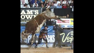 Neon Nights bucks Justin McBride  03 PBR Finals [upl. by Namaan]