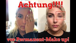 Fast ERBLINDET nach Permanent Makeup Behandlung am LidstrichKajalstrichHornhauterosion [upl. by Hughett488]