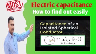 Capacitance of an isolated spherical conductor class 12th by Anil sir [upl. by Aihsilat]