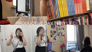 MINI STUDY VLOG 📚  super productive studying day in my life [upl. by Siram]