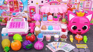 60 Minutes Satisfying with Unboxing Cute Pink Ice Cream Store Cash Register ASMR  Review Toys [upl. by Knutson676]