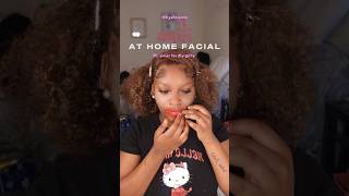 diy at home facial 💓✨ facialroutine facial face hygieneessentials [upl. by Anelaj]