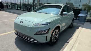 2023 Hyundai Kona Electric in Mirage Green  Exclusive Mirage Green Kona EV [upl. by Revned]