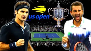 UNFORGETTABLE BATTLE 🎾🔥🏆 Federer vs Cilic US Open 2014 SemiFinals  Tennis Highlights [upl. by Autrey]