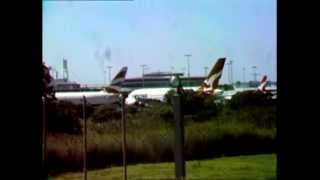 Plane spotting on my 1976 National WV3300N colour TV camera Part 1 [upl. by Sualkin769]