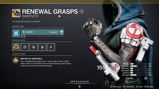 HOW TO GET RENEWAL GRASPS  DESTINY 2 [upl. by Novy]