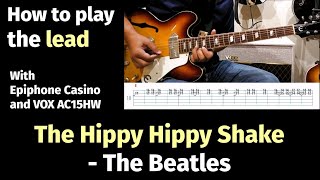 The Hippy Hippy Shake  The Beatles  How to play the lead  with casino and VOX [upl. by Losyram]