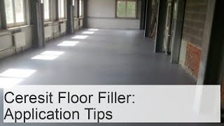 Ceresit Floor Filler Smooth Finish Fast Drying Reviews [upl. by Ylesara597]