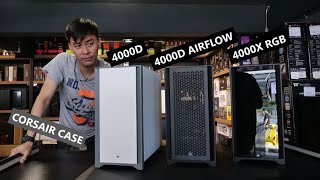 CORSAIR CASE รุ่นใหม่ 4000D  4000D AIRFLOW  4000X RGB [upl. by Lilllie638]