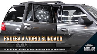 Prueba balística a vidrio blindado de Ford Expedition 2017 [upl. by Katz]