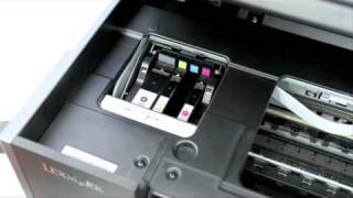 How to Replace Ink Cartridges in your Pro or S quotx05quot Series Lexmark Printer [upl. by Menzies]