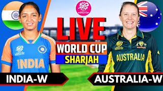 India vs Australia Women Live  Live Cricket Match Today  Womens T20 World Cup  IND W vs AUS W [upl. by Drawoh]