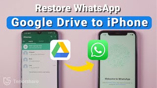 How to Restore WhatsApp backup from Google Drive to iPhone [upl. by Lauretta]