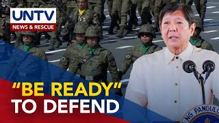 Pres Marcos Jr tells AFP to be ‘ready’ to defend archipelago from emerging threats [upl. by Searcy944]