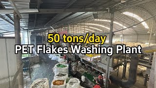 50 tonsday PET Flakes Washing Plant [upl. by Blainey]