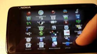 Nokia N900  menu bug [upl. by Rebmaed]